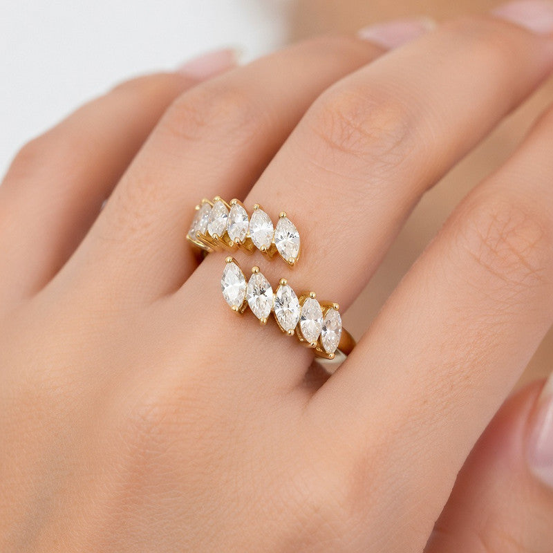 Marquise Petal Ring - view 2