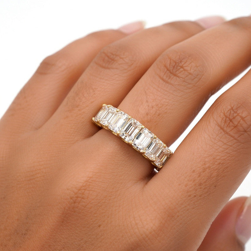 Emerald Grand Eternity Ring - view 2
