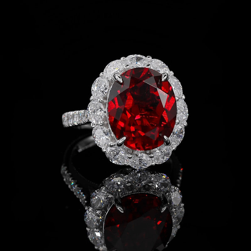 Imperial Flame Halo Ring