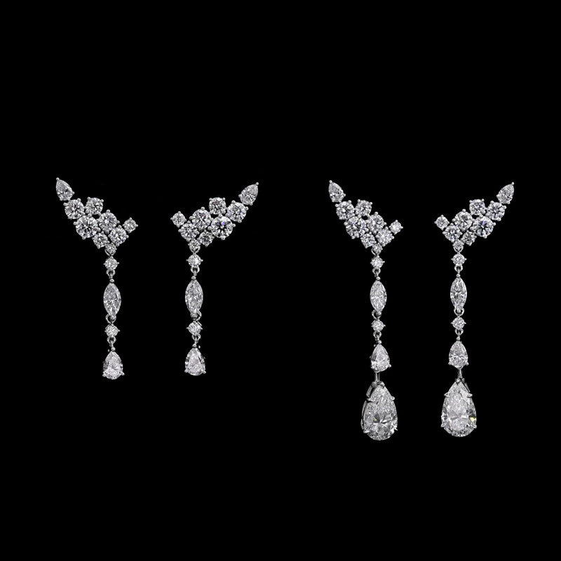 Lumière Cascade Cluster Earrings