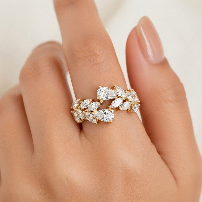 Ivy Mixed-Cut Eternity Band - view 2