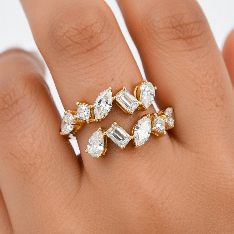 Geometric Poetry Eternity Band - view 2