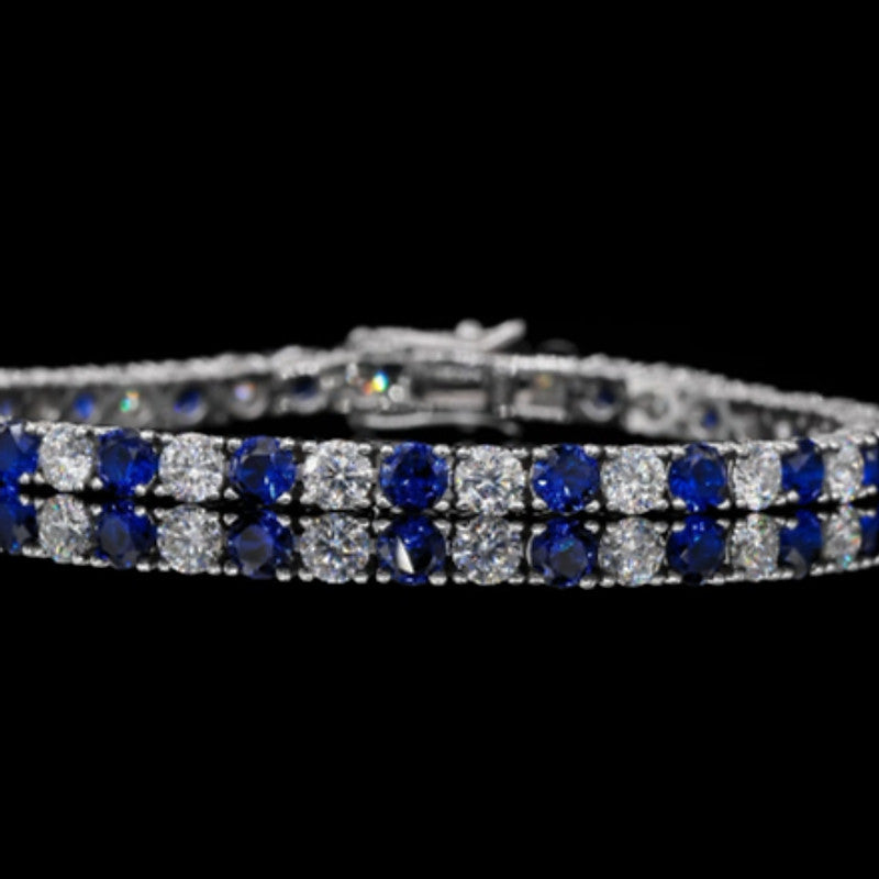 Royal Azure Tennis Bracelet