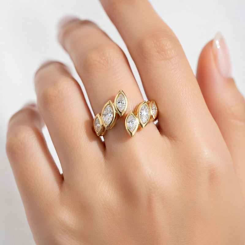 The Marquise Bezel Band - view 2