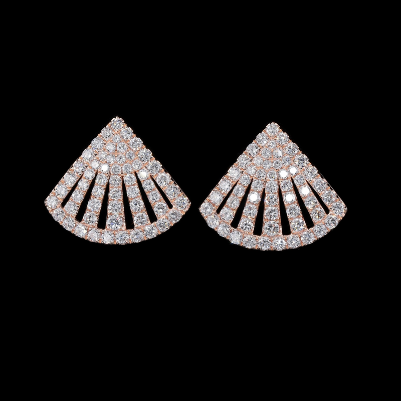 Rosegold Eventail Earrings