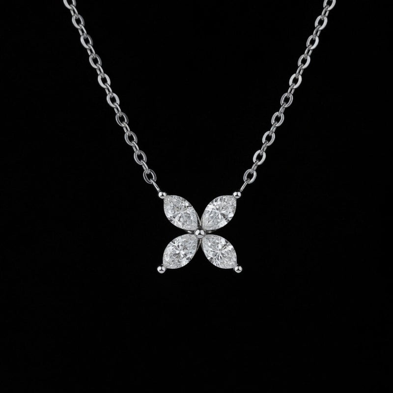 Jardin de Lumière – Marquise Diamond Floral Pendant