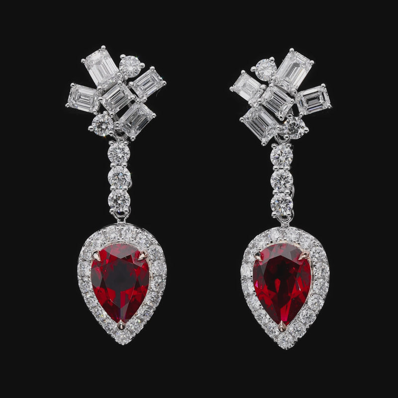 Verdant Flame Earrings